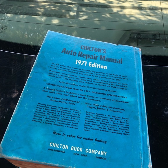 Chilton’s Auto Repair Manual 1971 American Cars 1964-1971 +Volkswagen - Picture 13 of 14